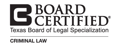Board certified by the Texas Board of Legal Specialization